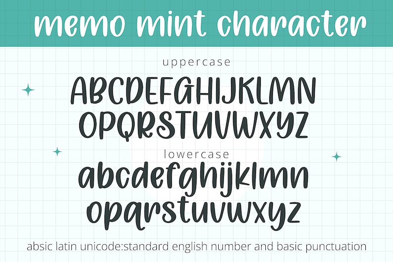 Memo Mint Handwriting Font, iPad Digital Planner Font (OTF, TTF) - Etsy