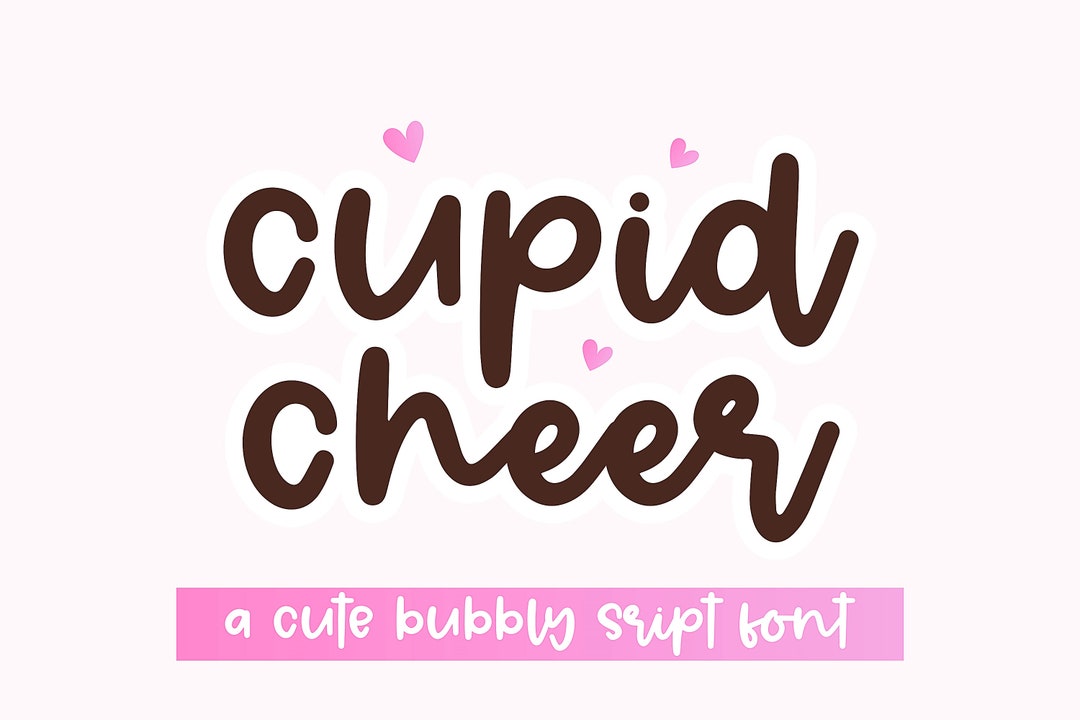 Cupid Cheer Font Handwritten Script Font, Retro Font, Cricut Fonts ...