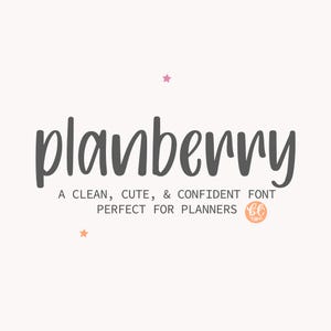 Digital Planner Font | Neat Handwriting Font | Goodnotes, Procreate & Notability Font | Study and Teacher Fonts | Planberry font