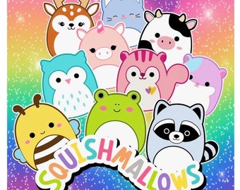 Squishmallows Tumbler, Stainless Steel, 22oz, with Flip Straw, Personalized