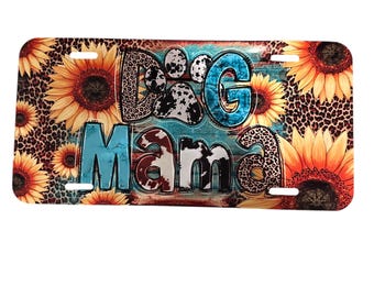 Nouvelle plaque d'immatriculation « Dog mom »