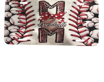 Nouvelle plaque d'immatriculation « Maman baseball »