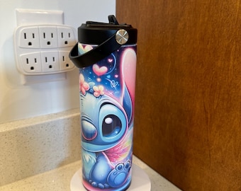 New  22oz tumbler, with flip straw. “Stitch” holds ice 24 hours