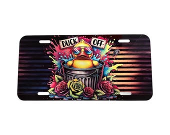 New license plate "Duck Off" “Jeep lovers”