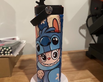 Monster Stitch 20oz Tumbler, Flip Top Straw