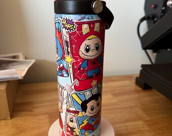 Monster Cartoon 20oz Tumbler with Flip Top Straw