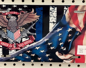 New license plate veteran