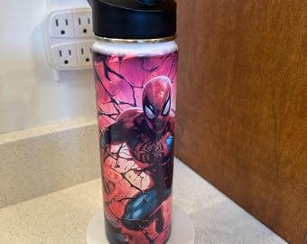 Spiderman Tumbler, 22oz Custom Flip Top Straw