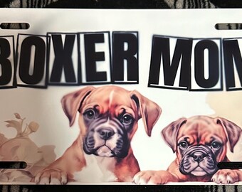 New license plate “Boxer Mom”