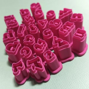 Lowercase Alphabet Polymer Clay Cutters, Letter Clay Cutters, 10mm Mini Cutters, ABC Clay Cutters, Custom Made,