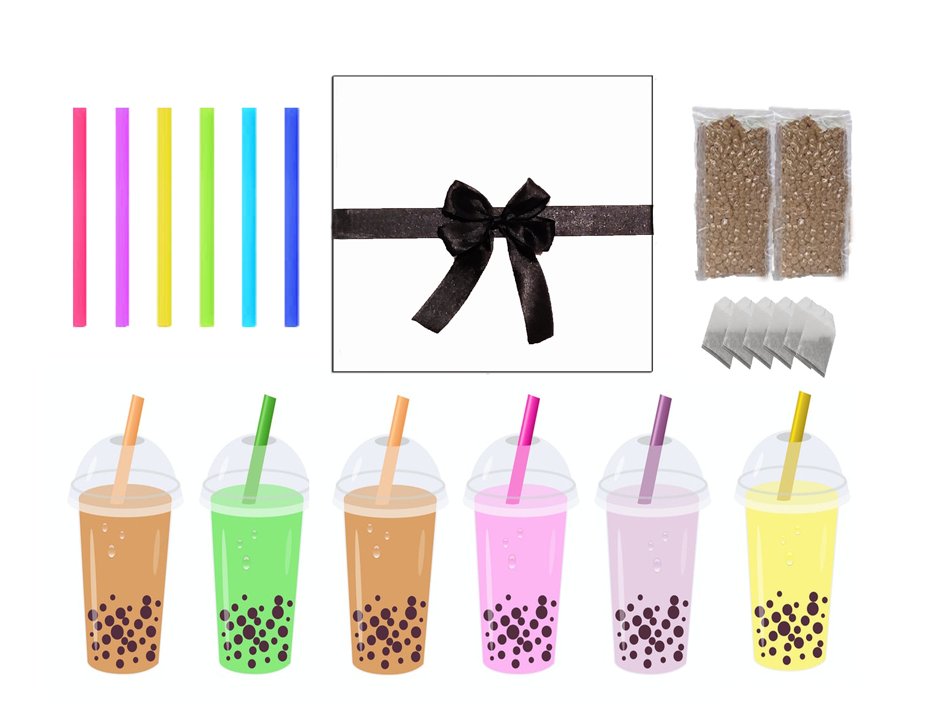 Bubble Tea Kit 6 Milk Tea Flavours Great gift for Coffee Etsy
