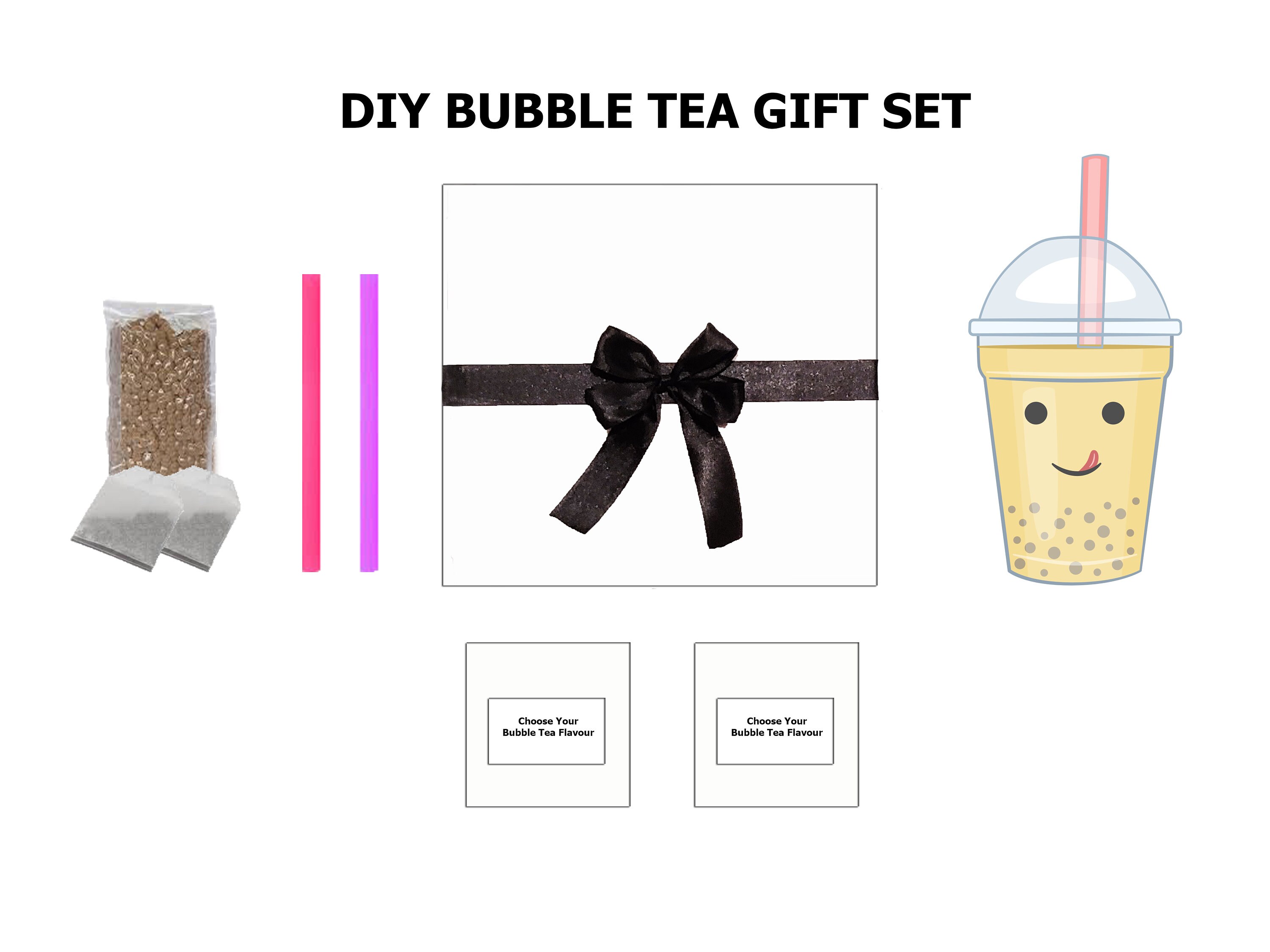 Personalised Home DIY Bubble Tea Kit Make Your Own Bubble Tea Etsy
