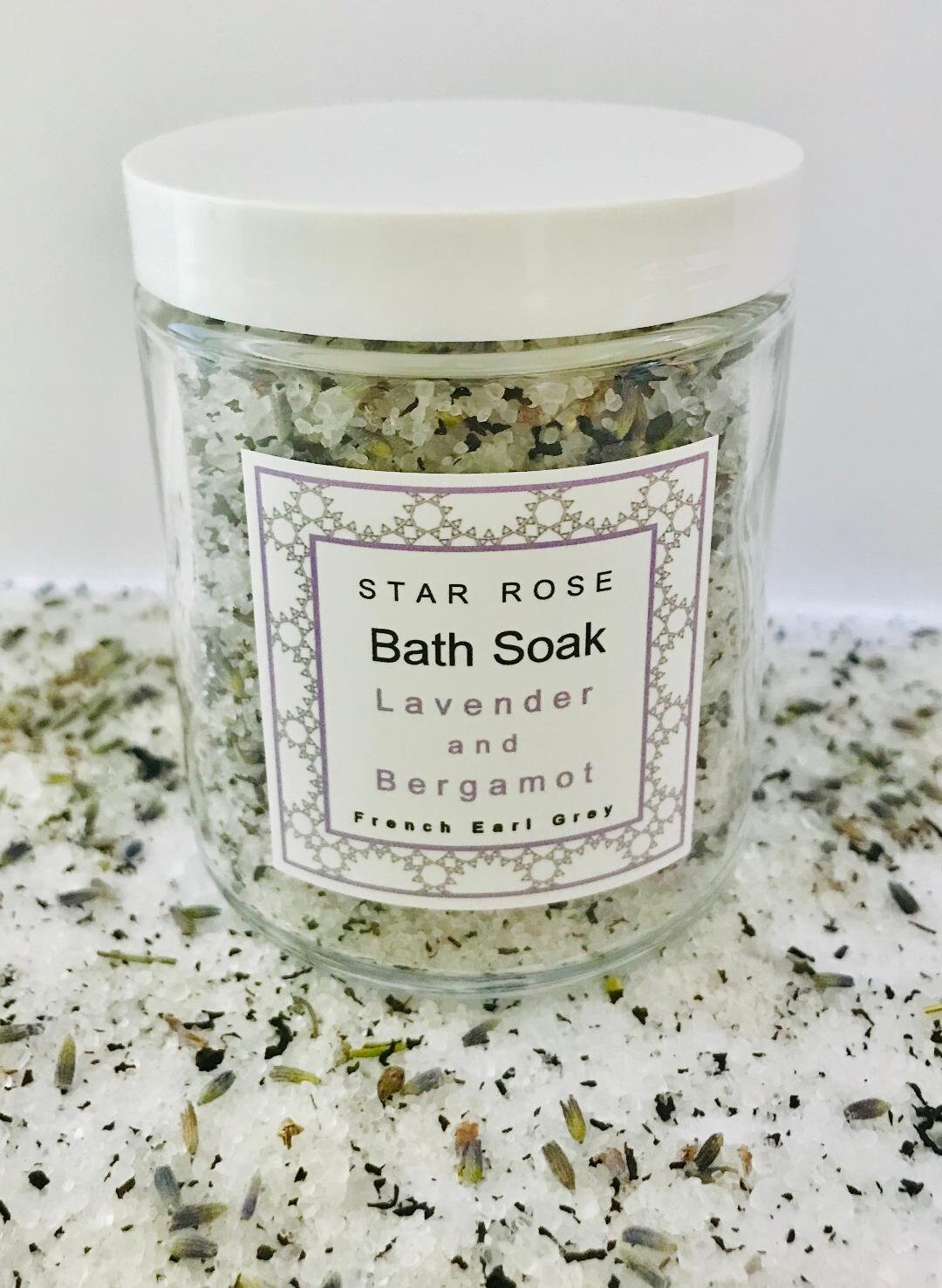 Lavender and Bergamot Bath Soak Bath Salts French Earl Etsy