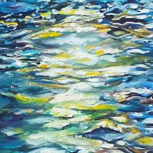 Seascape Oil Painting: Ocean Waves Original Art (10x14 inches)