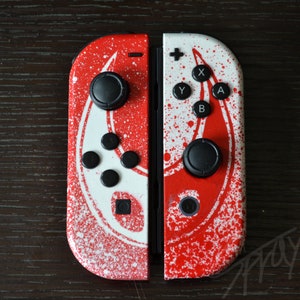 Silksong Hornet Custom Painted Joy-Cons