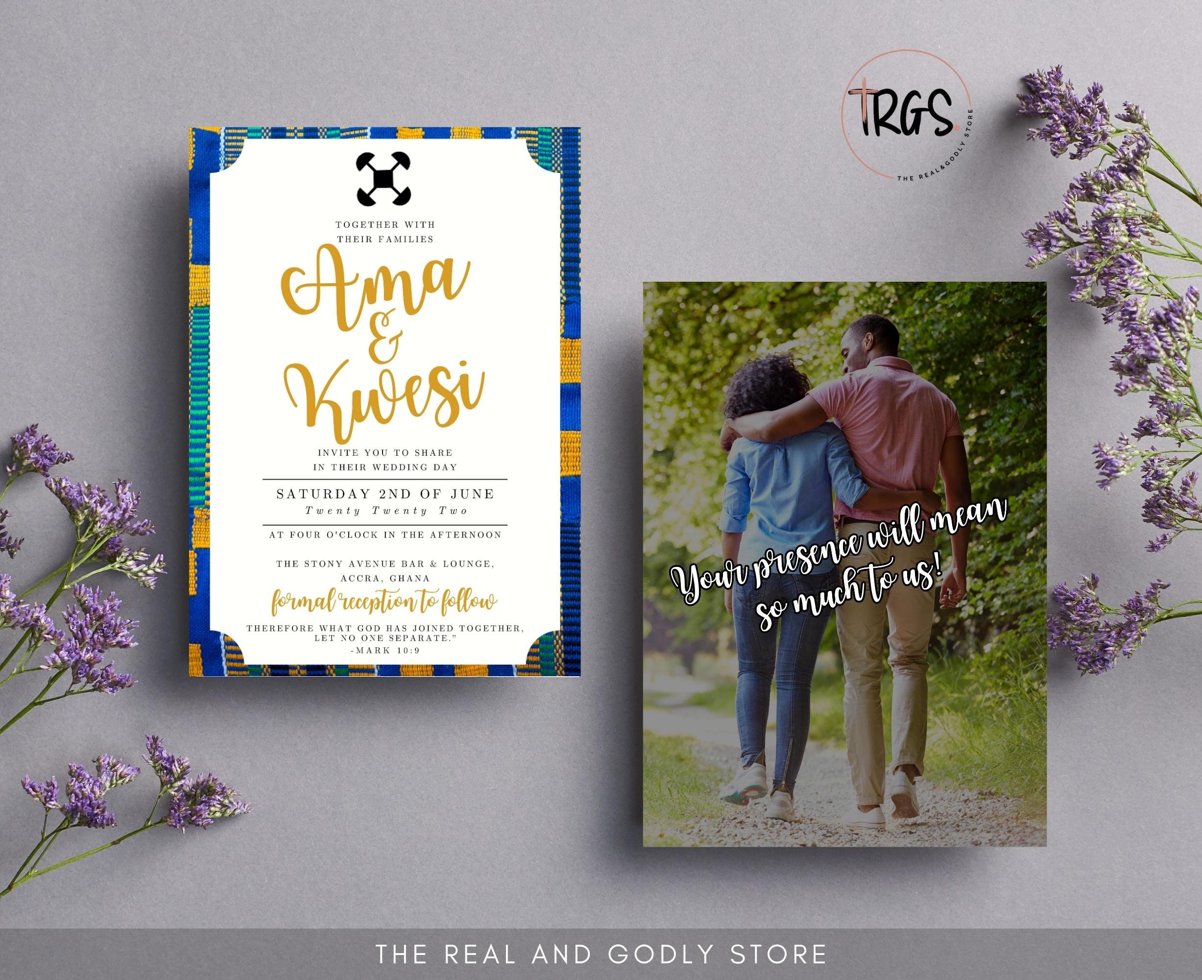 African Wedding Invitation | Wedding Stationery | Traditional Wedding ...