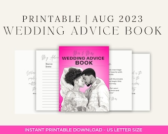 Wedding Advice Book | Wedding Advice Card | Modern Bridal Advice Sign | Wedding Advice Box | Wedding Advice Book | Writing Cards