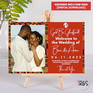 Cartello di benvenuto africano / Cartello di benvenuto a tema africano / Matrimonio a tema viaggio in Africa / Arredamento per la casa / Decorazione della porta d'ingresso / Arte murale africana / Africa