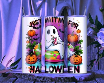 Summerween/Waiting for Halloween Skinny Tumbler