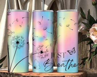 Just Breath Dandelion 20oz Skinny Tumbler