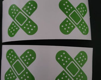 Fun Bandaid Decals - Mix and Match - 2x2