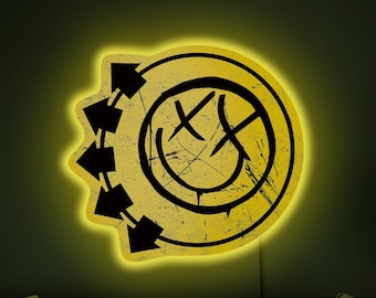 Blink 182 neon sign, Blink 182 led sign, Blink 182 logo, Blink 182 lover gift, Rock neon, Blink 182 art, Rock band decor, Blink 182 decor