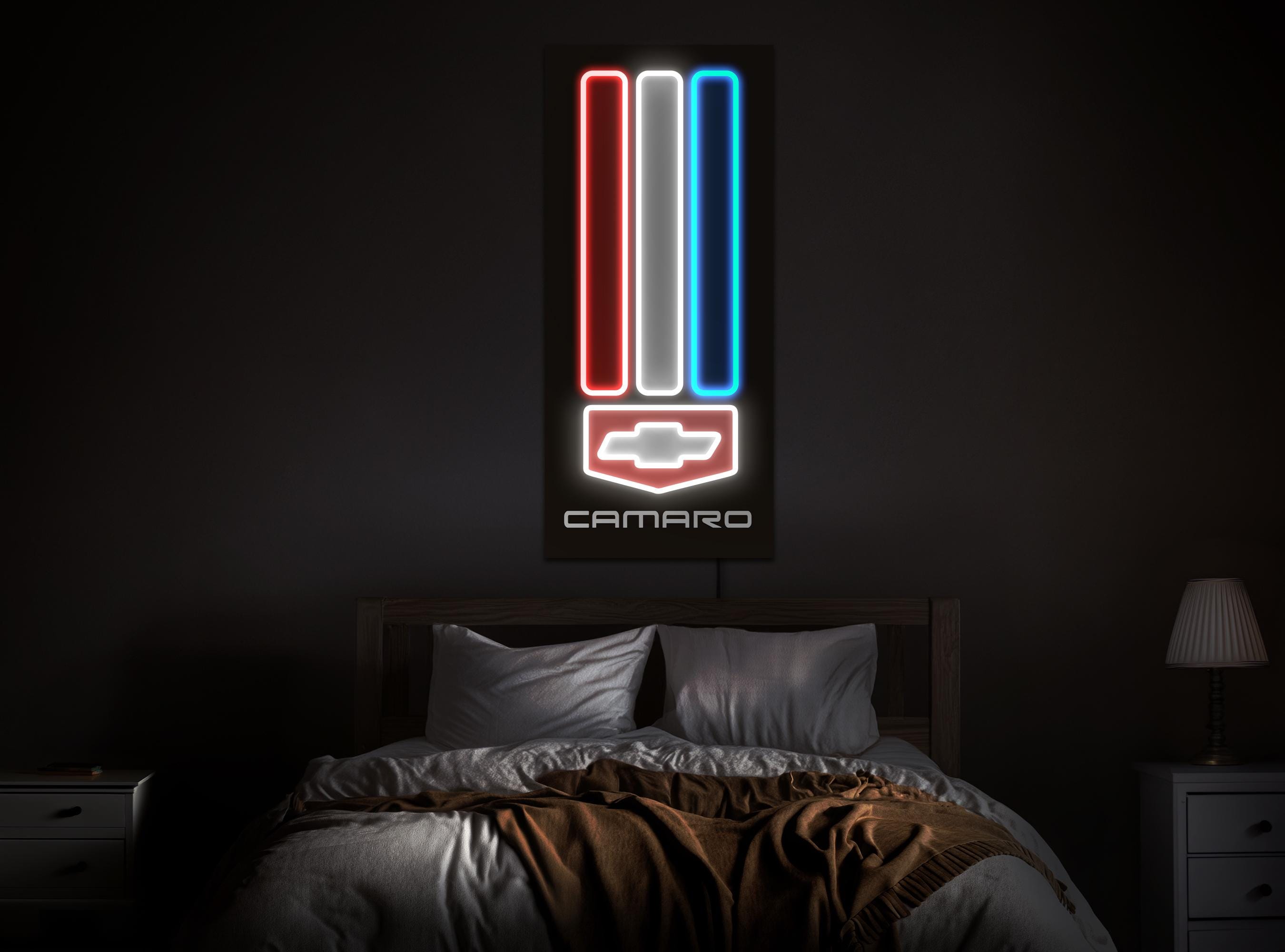 Chevrolet Camaro Neon Sign, Camaro Led Sign, Chevrolet Camaro Logo Sign,  Camaro Gift, Garage Neon Sign Decor, Chevrolet Camaro Art Decor - Etsy, image size:2700x2000