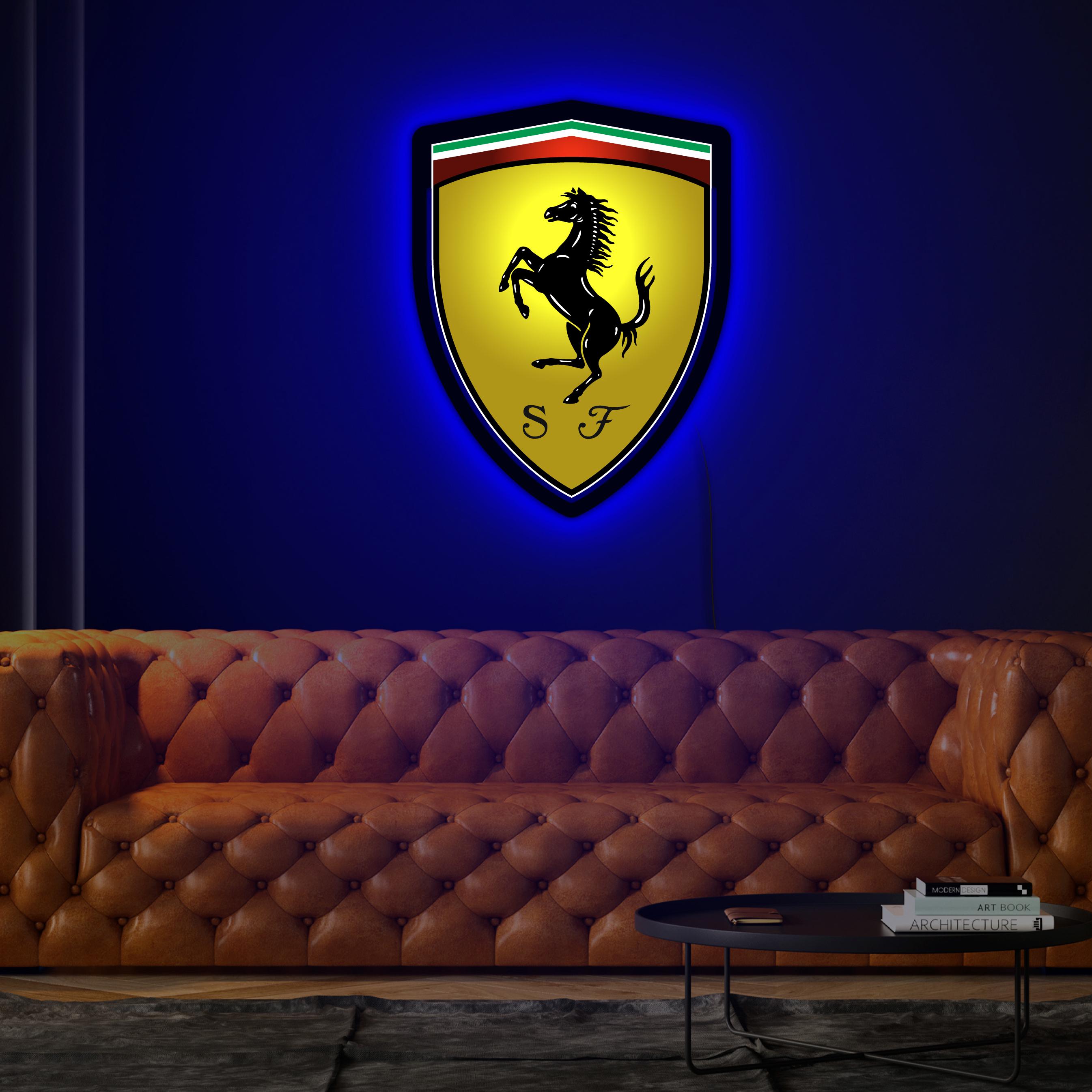 Ferrari フェラーリ 75周年 「アニバーサリーロゴ」ネオン