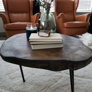 Round coffee table,Wood coffee table,Modern coffee table,Coffee table live edge,Rustic coffee table wood