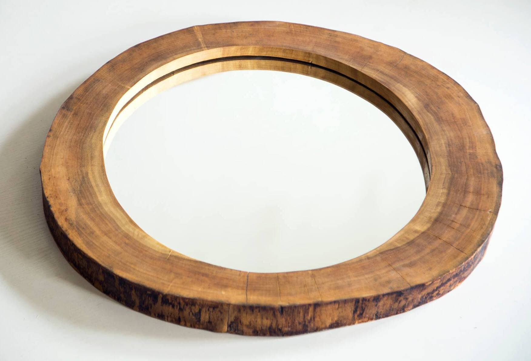 Round Mirror, Round Wall Hanging Mirror, Round Wooden Mirror, Round Wood  Mirror, Circular Mirrors, Round Mirrors, Round Mirror Frame, Wooden 