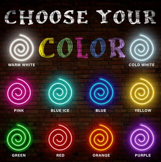 Insegna Al Neon LED USB Per Toilette Con Freccia - 50x19cm - Luce WC Unisex