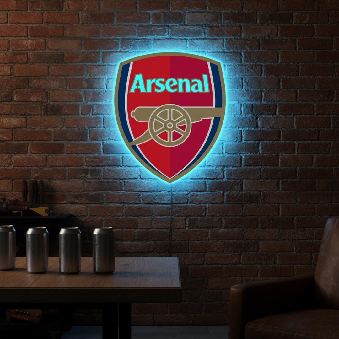 Arsenal Led Arsenal Neon Sign, FC Arsenal Logo Decor, Arsenal Led Sign, Arsenal ...