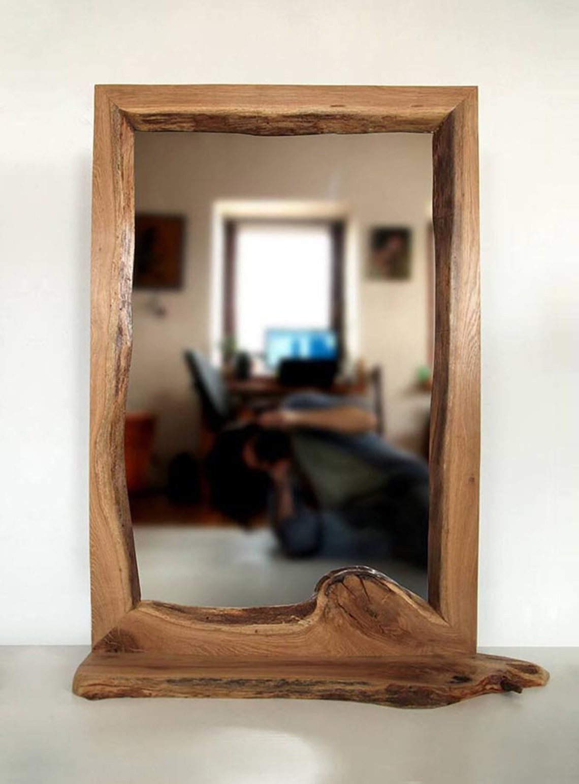 Wooden Mirror Wall Decorwall Mirror Rusticfloor Mirror Etsy