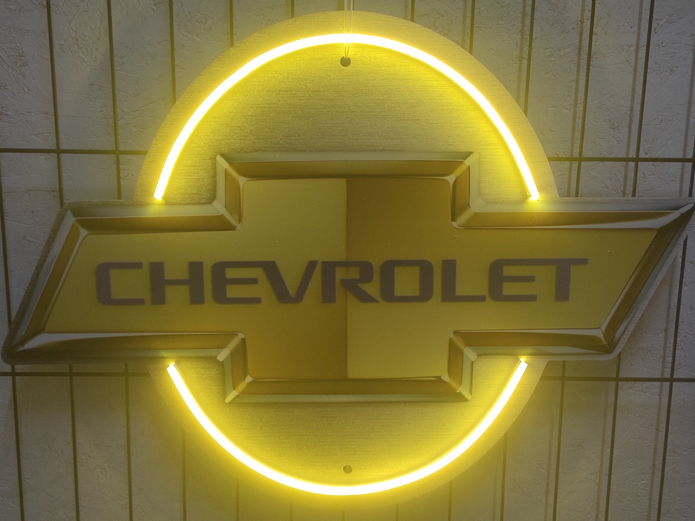 Chevy Led Sign Chevrolet Neon Sign, Chevrolet Logo Light, Chevrolet Garage Sign ...