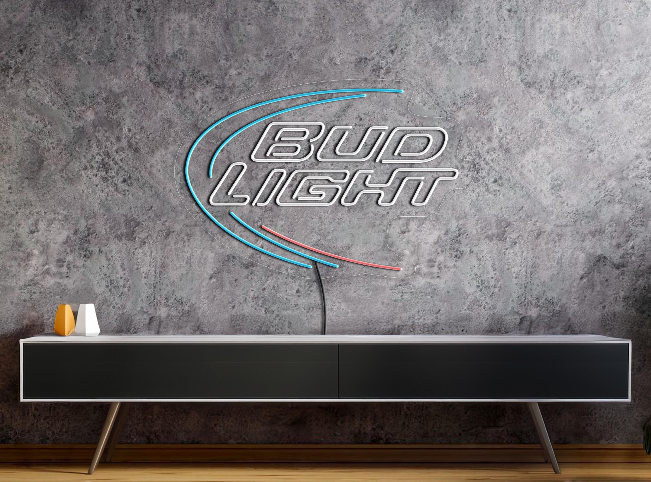 Bud Light Neon Sign, Bud Light Led Sign, Bud Light Logo, Bud