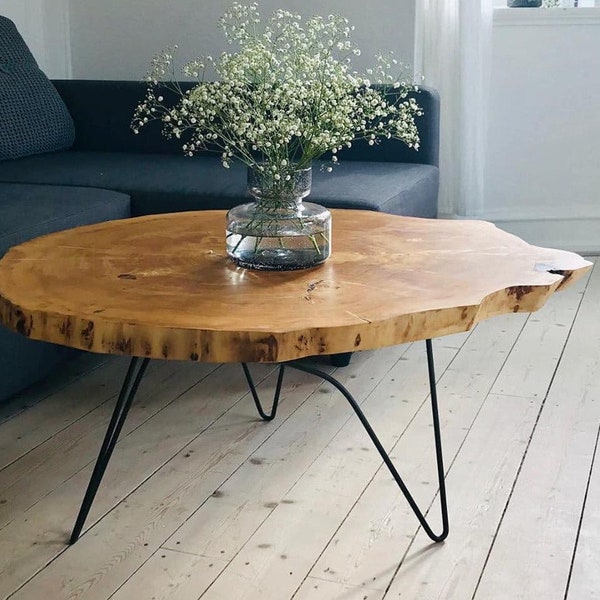 Coffee table wood round,Modern coffee table round,Slab coffee table,Rustic table round,Round coffee table wood,Live edge coffee table round