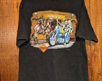 90S Saloon-Easy Riders- HARLEY DAVIDSON Large T-shirt