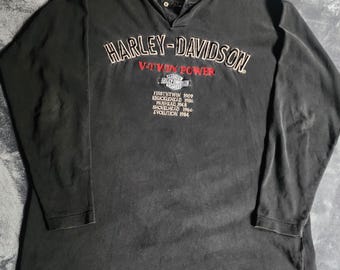vintage Harley Davidson V-Twin Power large longsleeve