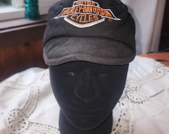 90's vintage Harley Davidson quilted motorcycle embroidered motorcycle cap