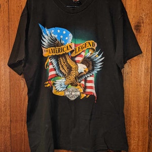 AMERICAN LEGEND 90&#39;s vintage XL Harley Davidson shirt