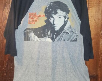 1981 Bruce Springsteen and the E Street World Tour XL BASEBALL vintage LONGSLEEVE