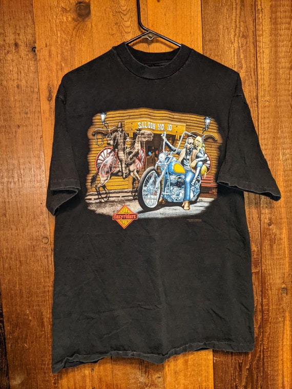 90S Saloon-easy Riders HARLEY DAVIDSON Large T-shirt 