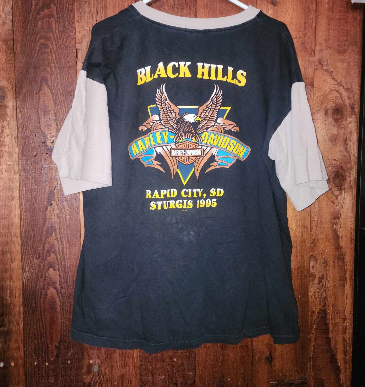 XL Rapid City- STURGIS- Black Hills 1995 Half-sleeve Harley Eagle