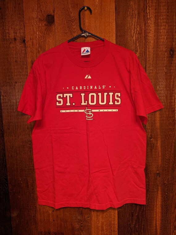 Vintage YTK Majestic St. Louis Cardinals baseball big logo t-shirt