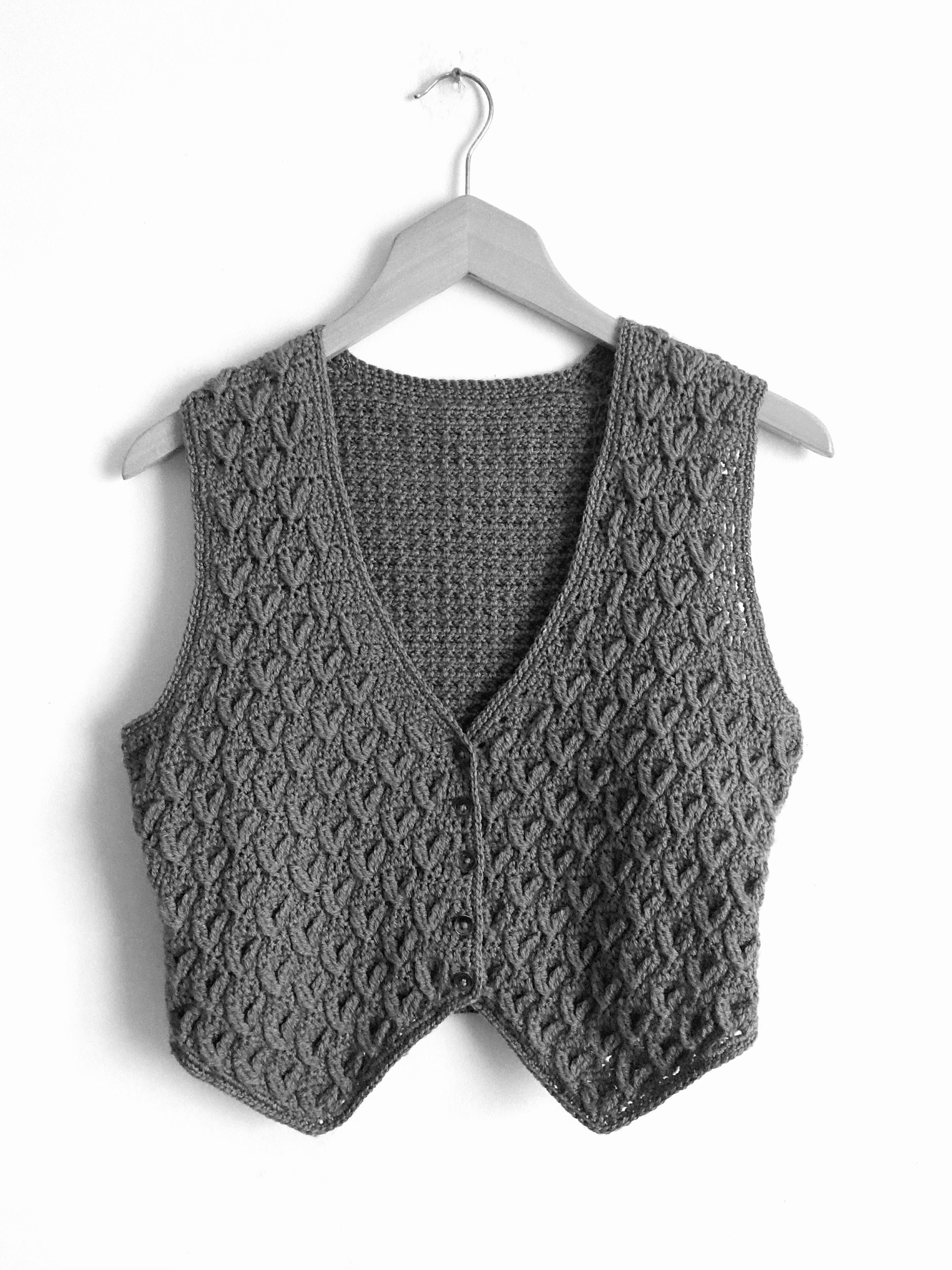 Crocheted Waistcoat PDF Pattern Instant Download - Etsy