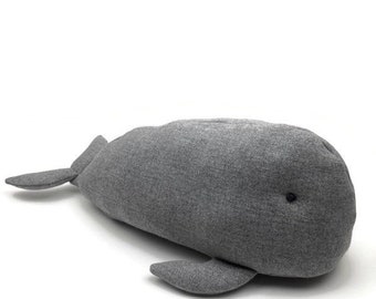 Patrón de costura digital de ballena en PDF, patrón de peluche, patrón en PDF, descarga instantánea