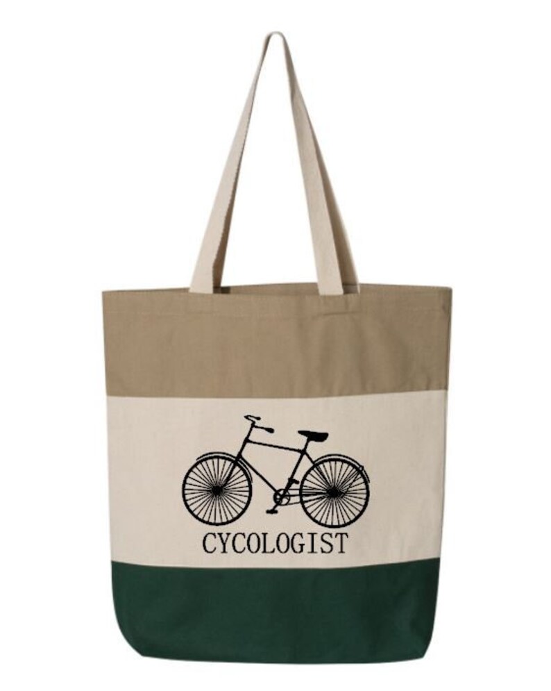 Bicycle Rider Bike Lover Bike Enthusiast Bicycle Bag Cotton Canvas Tote Cycologist Bicycle Tote Bike Bag Cycle Canvas Tote