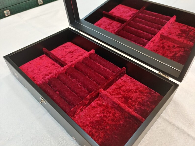 Black, Butterfly Korean Traditional Jewelry Box for Royal Family