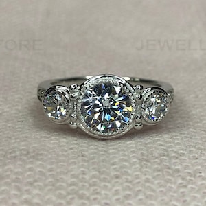 Vintage Ring, 935 Silver Ring, Art Deco Engagement Ring, Wedding Ring, Antique Ring, White Gold Ring, Bezel Set Ring, 925 Silver Ring, 5399