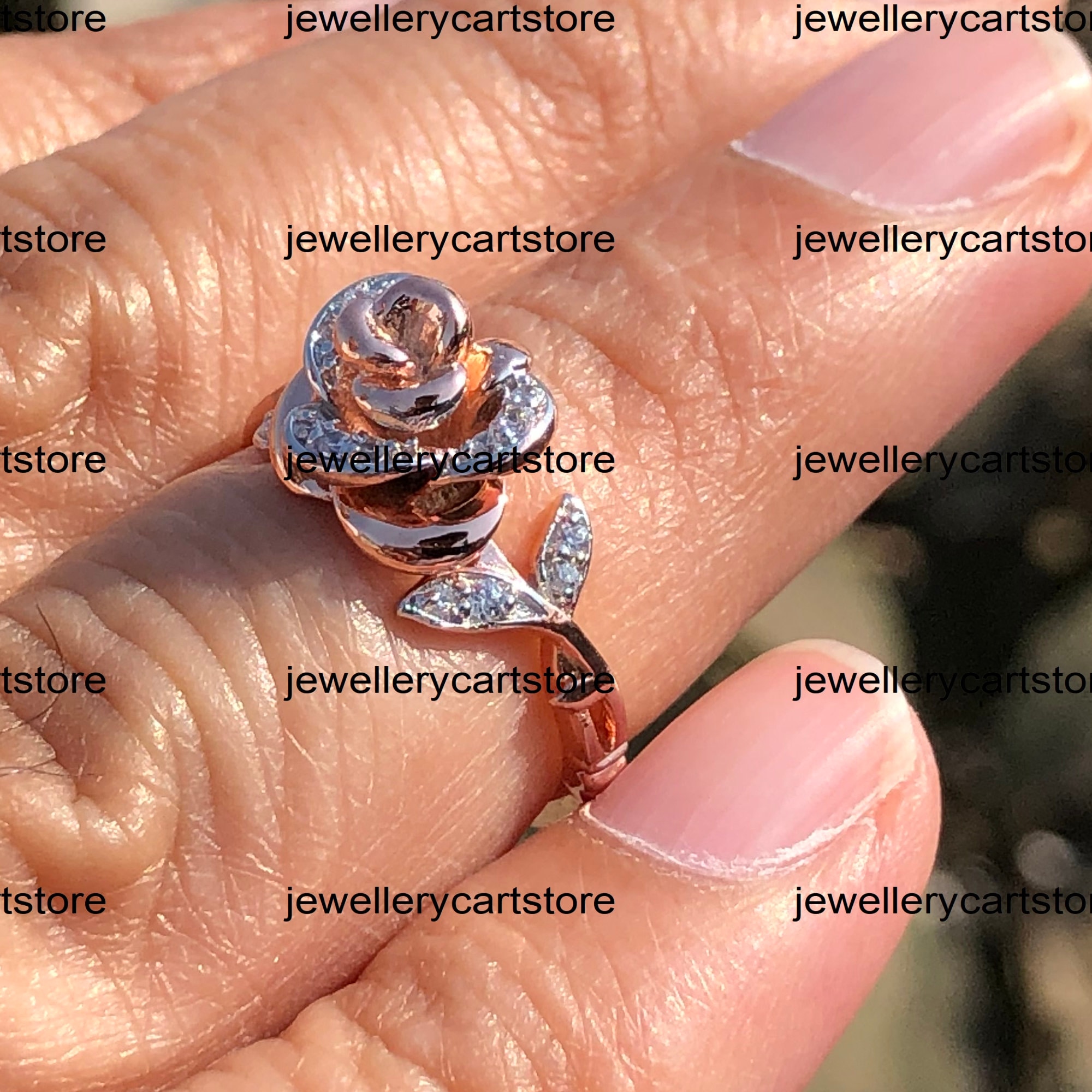 Enchanted Disney Belle Engagement Ring 1/5 CT T.W. Simulated Etsy